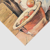 "Making Apple Cider" von Beatrix Potter Seidenpapier (Detail)