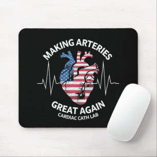 Making Arteries Great Again Herzkatheterlabor Mousepad