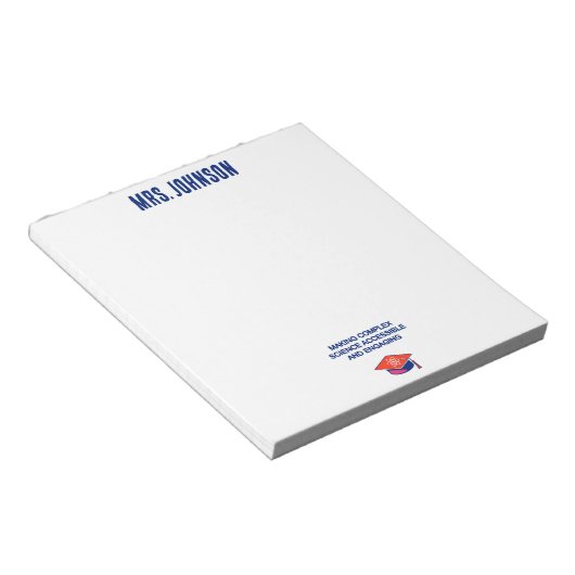 Making Complex Science Accessible & Engaging Notizblock (angewinkelt)