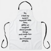 "Making-fun" von Menschen Hankamer Artjunkhaus Pla Schürze (Vorderseite)