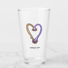 Making It Work Becher Quirk Herz Glas