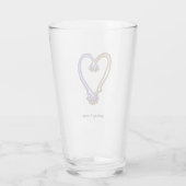 Making It Work Mug Quirky Heart  Glass Glas (Rückseite)