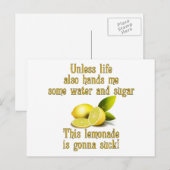 Making Lemonade Postkarte (Vorne/Hinten)