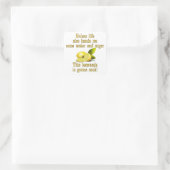 Making Lemonade Quadratischer Aufkleber (Tasche)