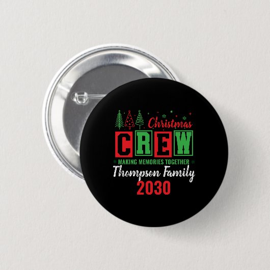 Making Memories Together Ized Christmas Crew T Shi Button (Vorne & Hinten)