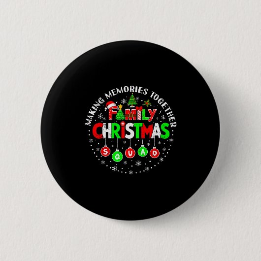Making Memories Together Matching Squad Santa Elf Button (Vorderseite)