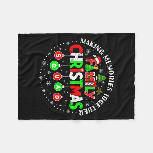 Making Memories Together Matching Squad Santa Elf  Fleecedecke (Vorderseite (Horizontal))