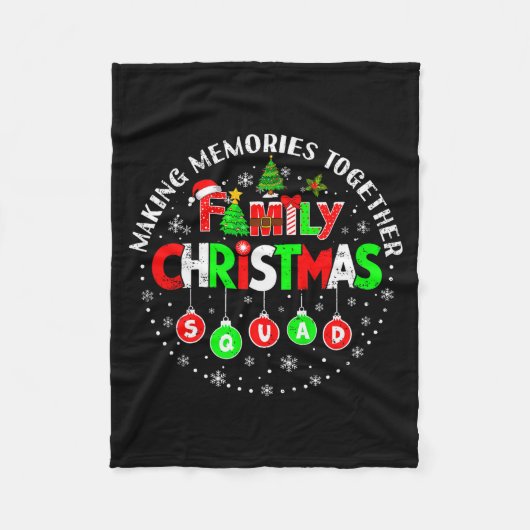 Making Memories Together Matching Squad Santa Elf  Fleecedecke (Vorderseite)