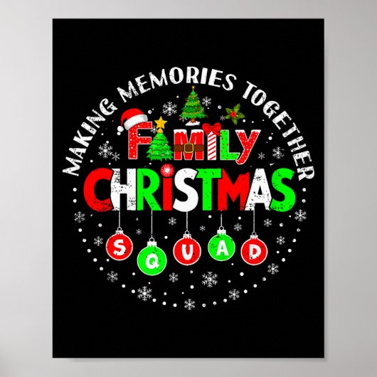 Making Memories Together Matching Squad Santa Elf Poster (Vorne)