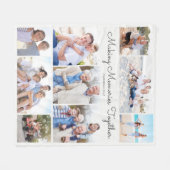 Making Memories Together Photo Collage Keepsake Fleecedecke (Vorderseite (Horizontal))