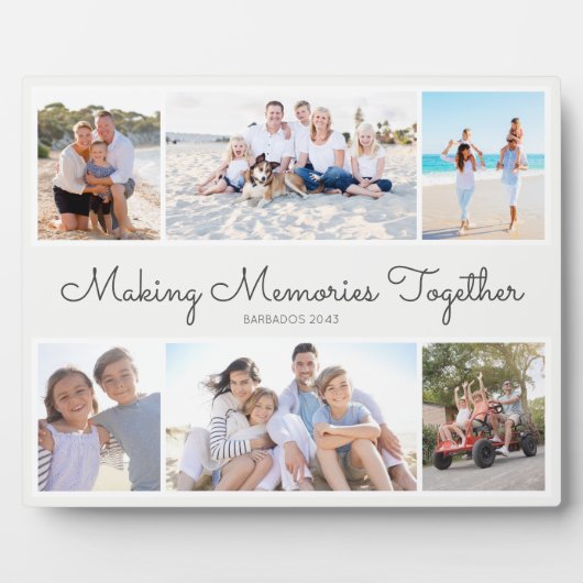 Making Memories Together Photo Collage Keepsake Fotoplatte (Vorderseite)