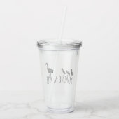 Making Moves Mama Duck and Ducklings Motivational Acryltrinkbecher (Rückseite)