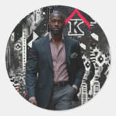 Making Moves Runder Aufkleber (Vorderseite)