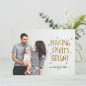 MAKING SPIRIRIS HELLE Weihnachtskarte Feiertagskarte (Stehend Vorderseite)
