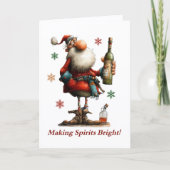 Making Spirits Bright Christmas Card Karte (Vorderseite)