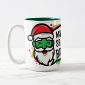 Making Spirits Bright Christmas Zweifarbige Tasse (Links)