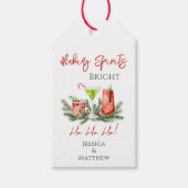 Making Spirits Bright Custom Couples Holiday Geschenkanhänger (Vorderseite)