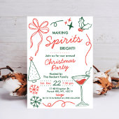 Making Spirits Bright | Festliche Cocktailparty Einladung