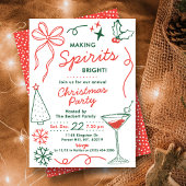 Making Spirits Bright | Festliche Cocktailparty Einladung