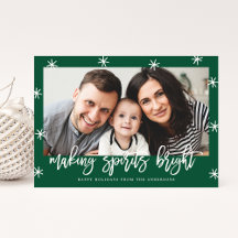 Making Spirits Bright | Weihnachts-Fotokarte