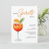 Making Sprits Bright Modern Christmas Party Einladung (Stehend Vorderseite)