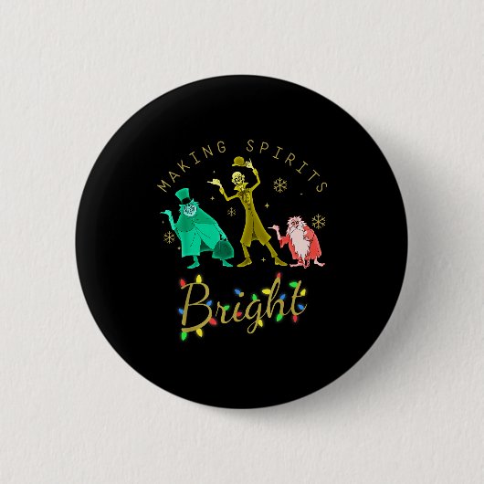 Making Srits Bright Christmas Retro Groovy Christm Button (Vorderseite)