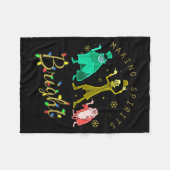 Making Srits Bright Christmas Retro Groovy Christm Fleecedecke (Vorderseite (Horizontal))