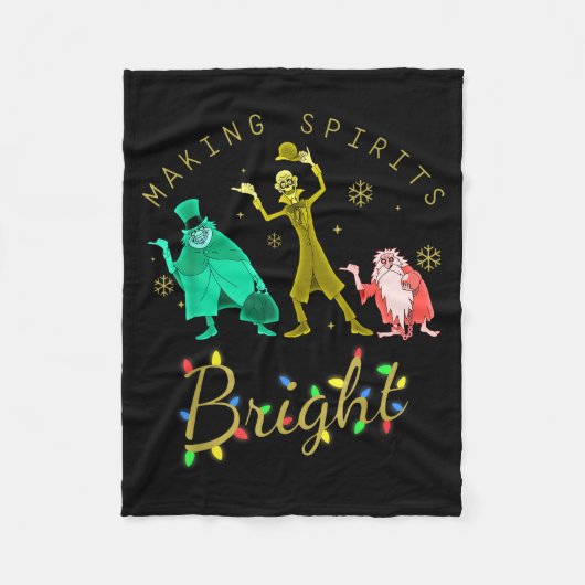 Making Srits Bright Christmas Retro Groovy Christm Fleecedecke (Vorderseite)