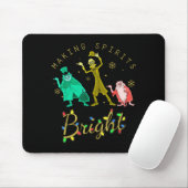 Making Srits Bright Christmas Retro Groovy Christm Mousepad (Mit Mouse)