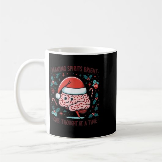 Making Srits Bright Funny Brain Christmas Mental H Kaffeetasse (Links)
