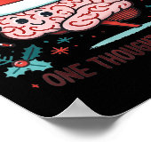 Making Srits Bright Funny Brain Christmas Mental H Poster (Ecke)
