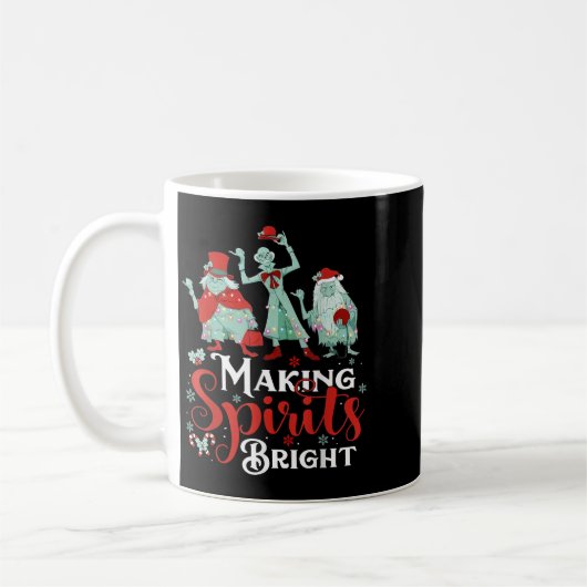 Making Srits Bright Funny Retro Ghost Christmas Co Kaffeetasse (Links)