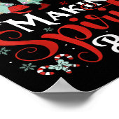 Making Srits Bright Funny Retro Ghost Christmas Co Poster (Ecke)