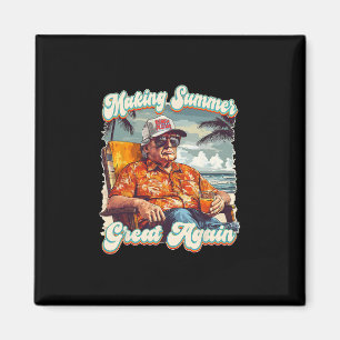 Making Summer Great Again Hawaii Strand Lustig Tru Magnet
