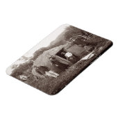 Making Tappa, a native tuth, c.1875 (sepia Foto) Magnet (Linke Seite)