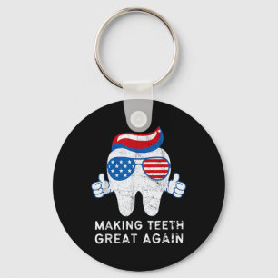Making Teeth Great Again 4. Juli Amerika USA Schlüsselanhänger