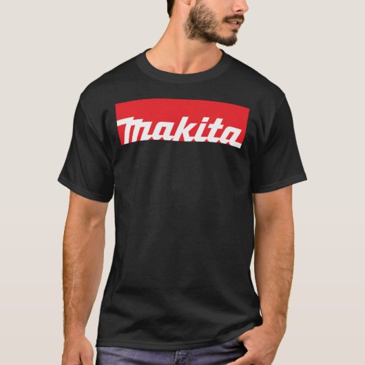Makita Tools Logo (White On Red) T-Shirt (Vorderseite)