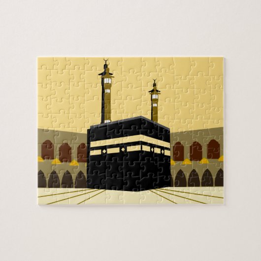 Makkah al-Mukarramah Kaaba Islamischer Muslim Puzzle (Horizontal)