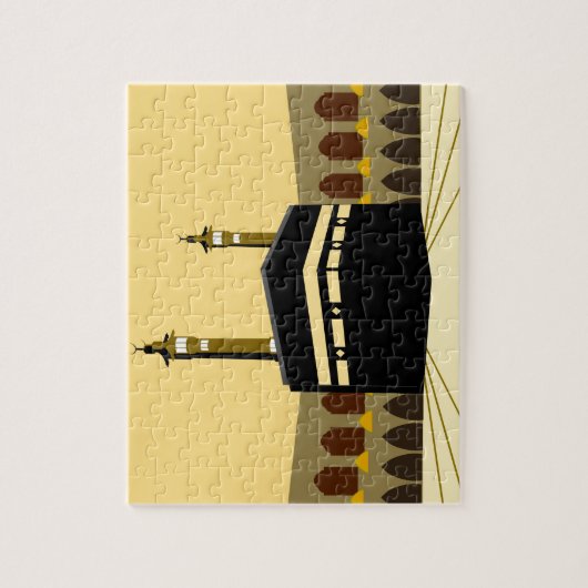 Makkah al-Mukarramah Kaaba Islamischer Muslim Puzzle (Vertikal)
