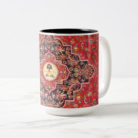 Makkah Matten-Tasse Zweifarbige Tasse (VorderseiteRechts)