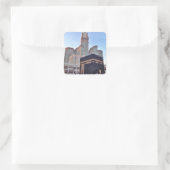Makkah Quadratischer Aufkleber (Tasche)