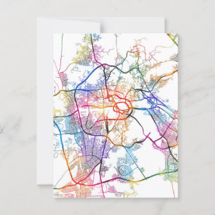 Makkah Saudi Arabien Stadtplan Postkarte