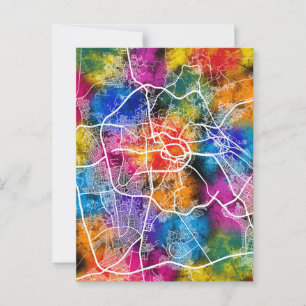 Makkah Saudi Arabien Stadtplan Postkarte