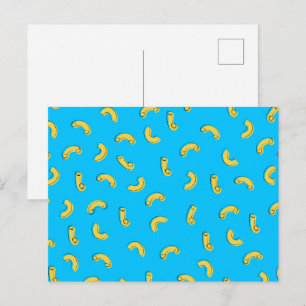 Makkaroni-Käse-Illustration Postkarte
