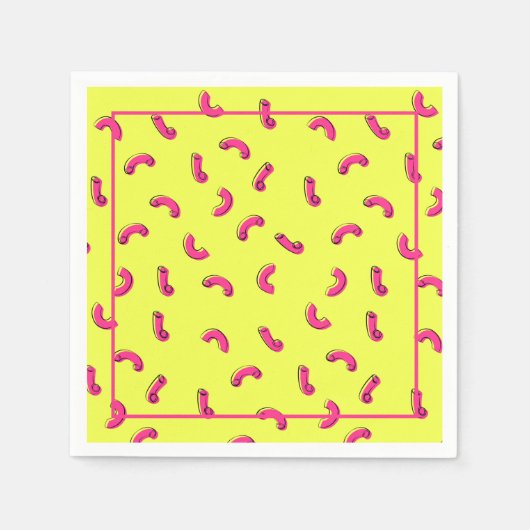 Makkaroni-Käse-Papier-Taschentuch Serviette (Vorderseite)