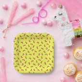 Makkaroni-Käse-Papierplatte Pappteller (Party)