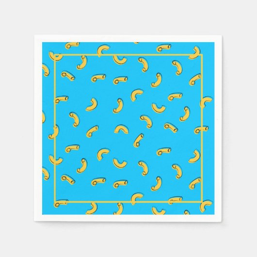 Makkaroni-Käse-Papiertuch Serviette (Vorderseite)