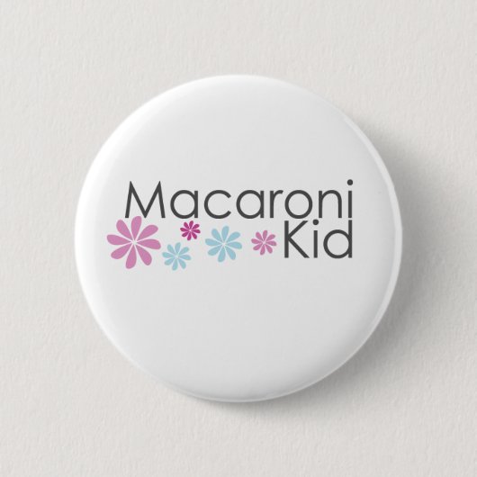 Makkaroni-Kinderknopf Button (Vorderseite)