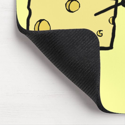 Makkaroni mit Käse Mousepad (Ecke)