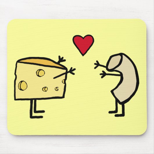 Makkaroni mit Käse Mousepad (Vorne)